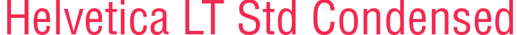 Helvetica LT Std Condensed